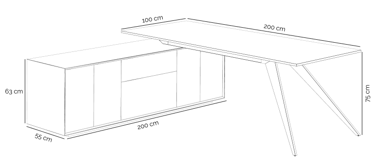 Zenon L-Shape Dimension